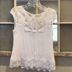 American Rag Lace Shirt, sz S